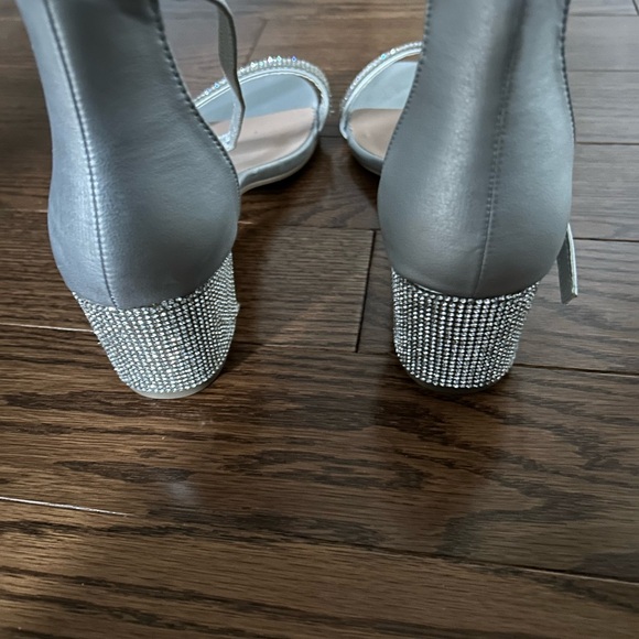 Sparkly Silver Heels - Picture 2 of 3